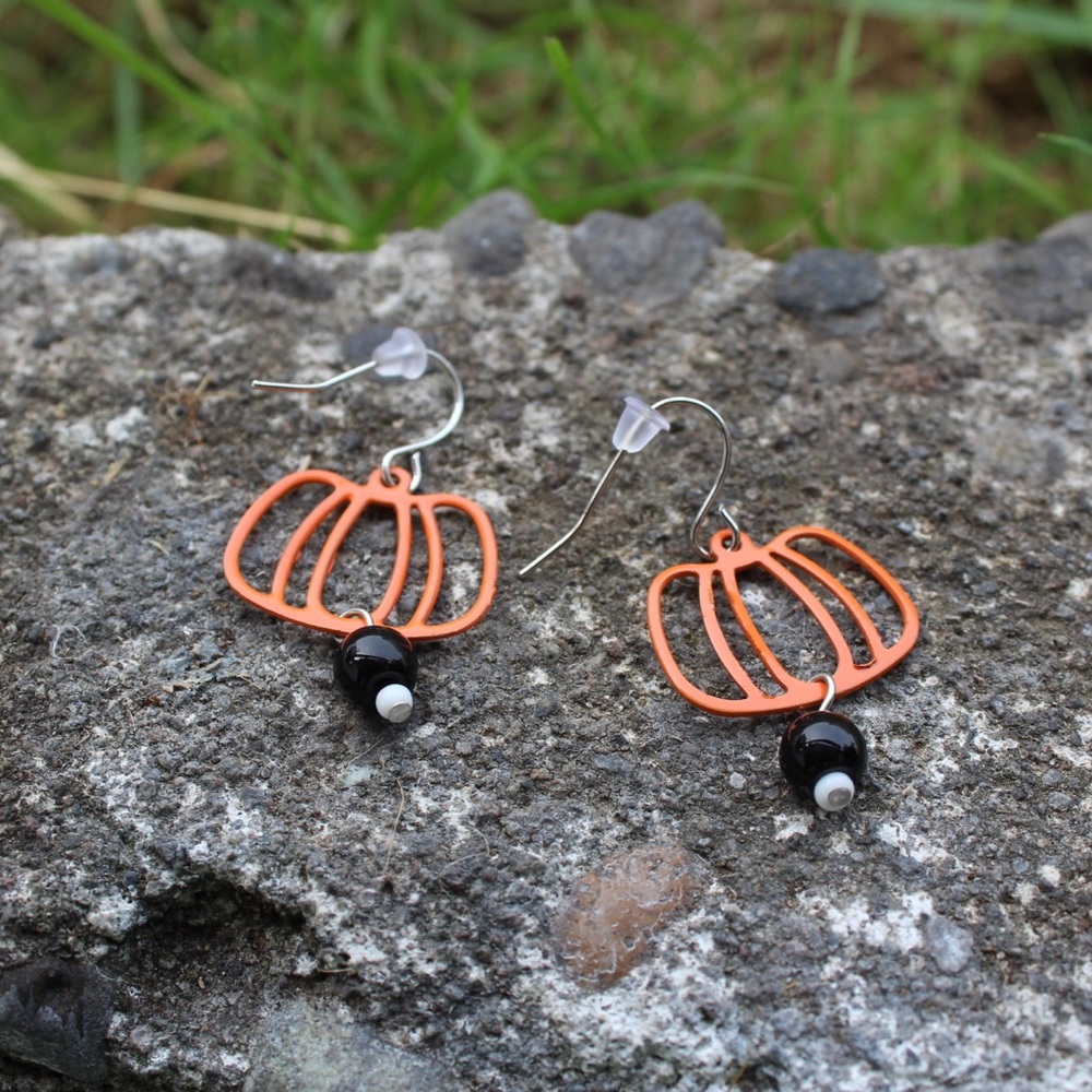 pumpkin earrings